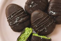 Vegan Chocolate Peanut Butter Easter Eggs with Matcha Twist