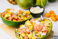 Vibrant Tropical Fruit Salad Recipe with Citrus Mint Dressing