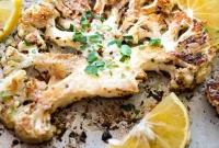 Parmesan-Roasted Cauliflower Steaks with Garlic and Herbs