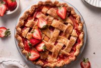 Brown Butter Strawberry and Peach Pie Recipe