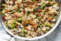 Creamy One-Pot Mushroom and Asparagus Pasta in 30 Minutes