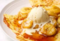 Decadent Bananas Foster Crepes with Rum-Caramel Sauce