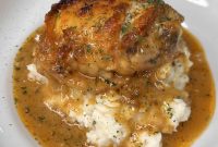 Smothered Chicken with Garlic Butter and Savory Gravy