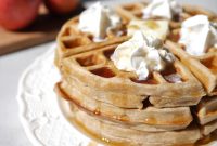 Amish Whole Wheat Apple Cinnamon Waffles