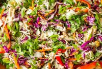 Crispy Chinese Chicken Salad with Sesame-Ginger Dressing