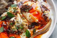 Turkish-Style Poached Eggs with Tomato and Yogurt Sauce