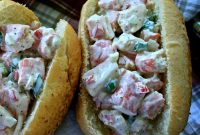 Crab Salad Rolls with Creamy Lemon-Dill Dressing