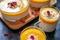 Mahalabia with Mango — Creamy Middle Eastern Milk Pudding Recipe