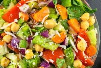One-Bowl Italian Chopped Salad with Zesty Herb Dressing