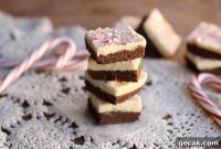 Raw Peppermint Bark Brownies Recipe — No-Bake Holiday Treat
