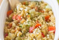 Mediterranean Quinoa Salad with Feta, Olives & Lemon Vinaigrette