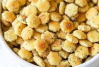 Crispy Ranch Oyster Crackers Party Snack Recipe