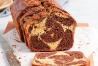 Classic Marble Loaf Cake Recipe with Swirled Chocolate Vanilla Flavor