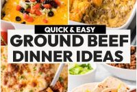 Delicious Ground Beef Dinner Recipes for Quick Family Meals