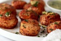 Crispy Air-Fried Scallops with Lemon Butter Sauce