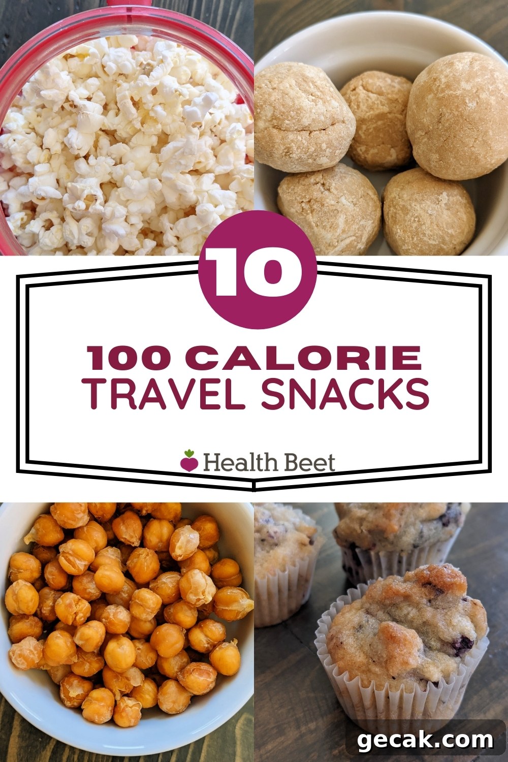 Ten 100 calorie Travel Snacks