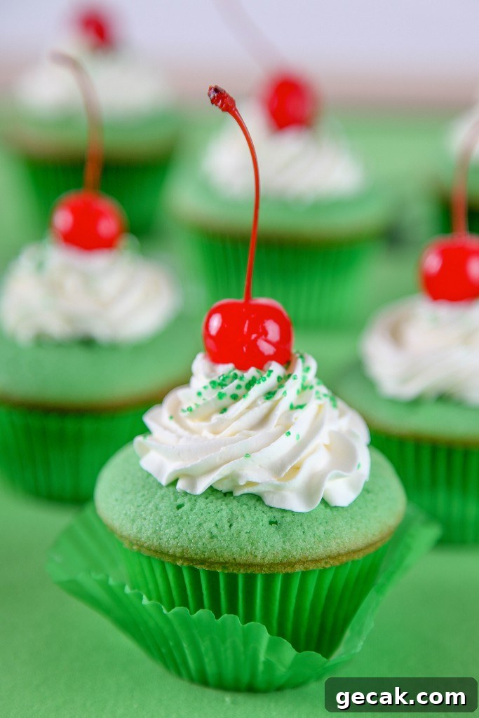 Shamrock Shake Cupcakes 