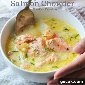 Alaskan salmon chowder