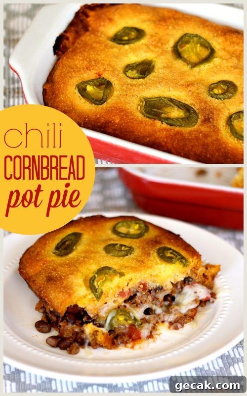 Chili Cornbread Pot Pie