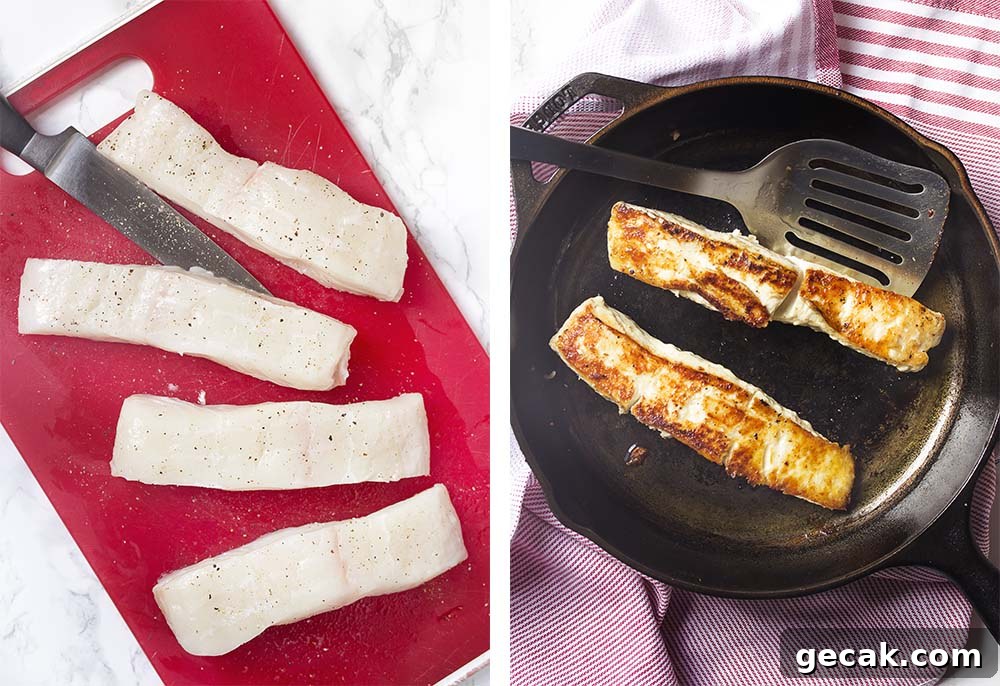 Step by stop on how to prepare the fish.