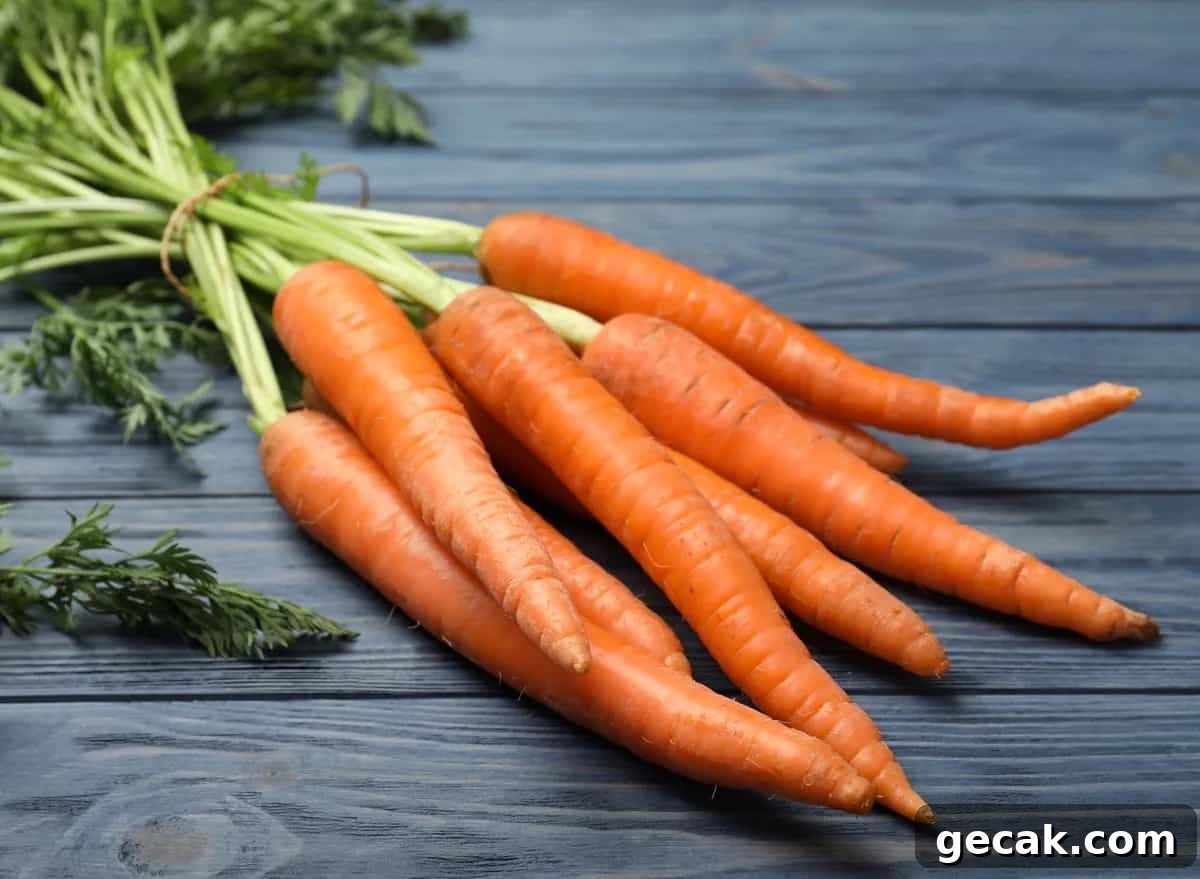Carrots on the counter. 