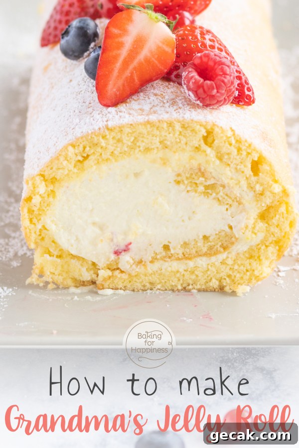 With this recipe, grandma's jelly roll is guaranteed to succeed. Perfect for beginners and with step-by-step instructions and lots of tips.