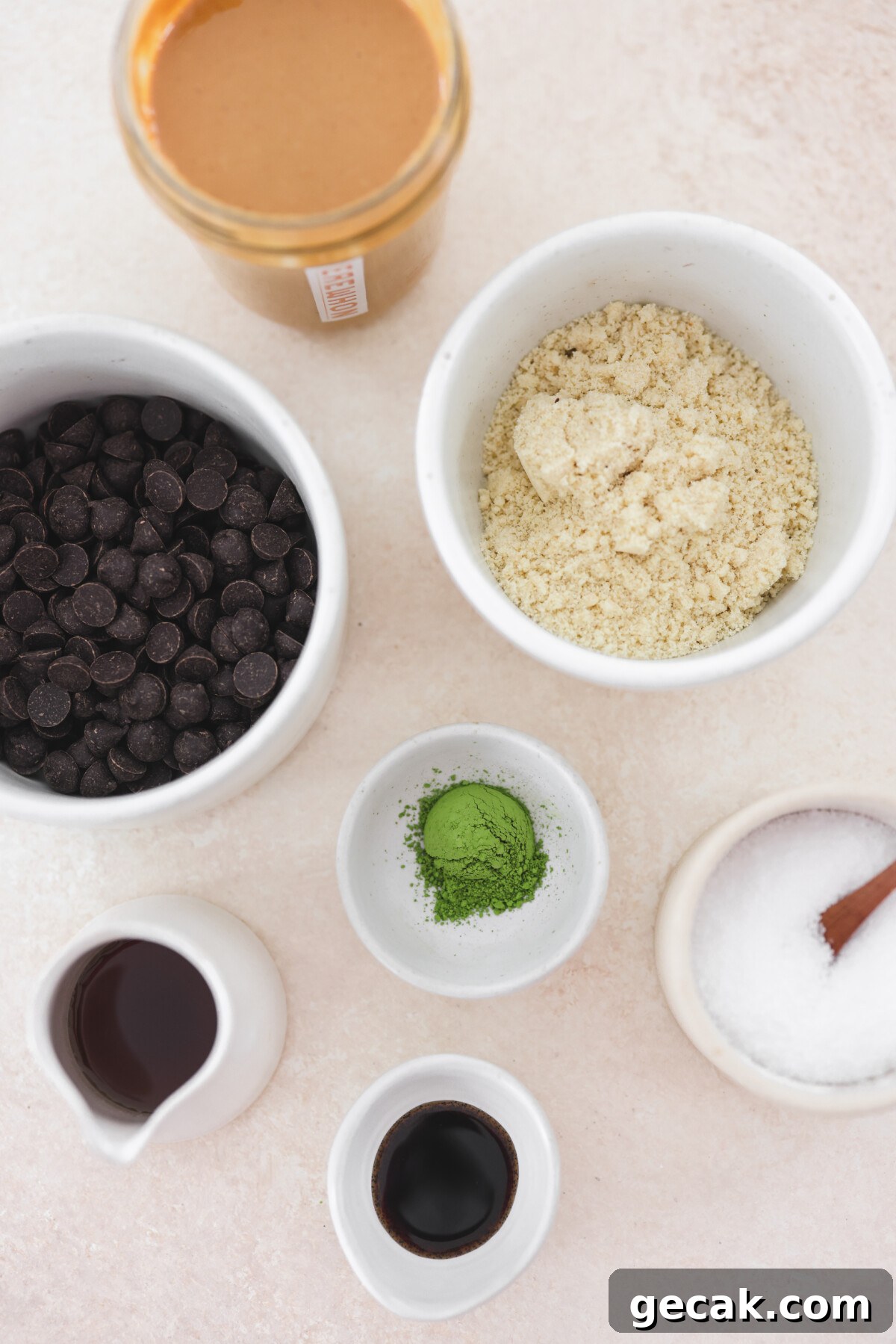 recipe ingredients in nesting bowls 