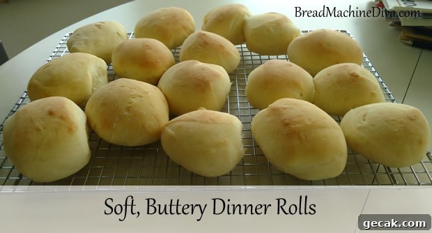 Perfectly Soft Butter Rolls Made in a Bread Machine 2 Soft, Buttery Dinner Rolls
