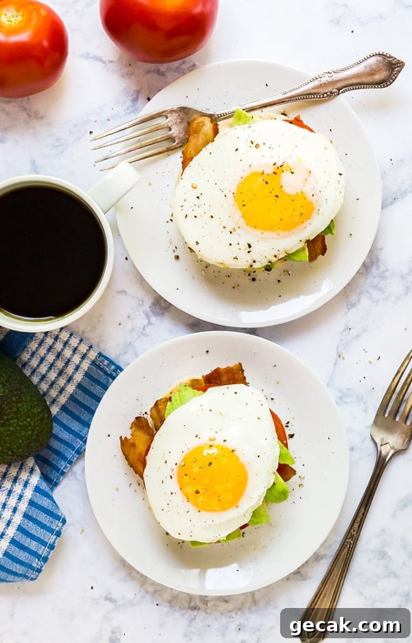 California Breakfast Stack: Sunny Avocado & Egg Brunch Recipe 3 Breakfast Sandwich