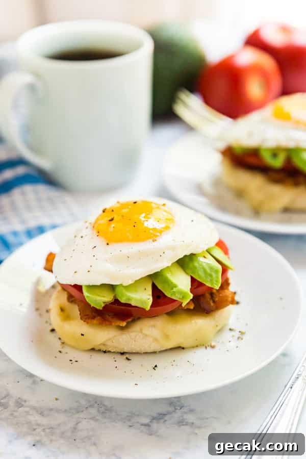 California Breakfast Stack: Sunny Avocado & Egg Brunch Recipe 4 California Breakfast Sandwich