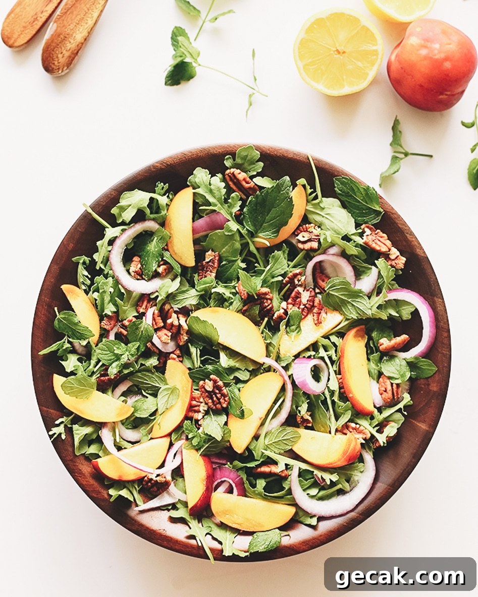 Grilled Halloumi and Peach Salad with Mint and Honey Dressing 6 img 12845 5