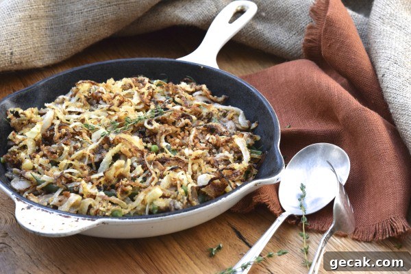 Creamy Green Bean Casserole with Garlic and Parmesan 2 healthy green bean casserole | pamela salzman