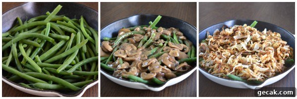 Creamy Green Bean Casserole with Garlic and Parmesan 6 green bean casserole | pamela salzman