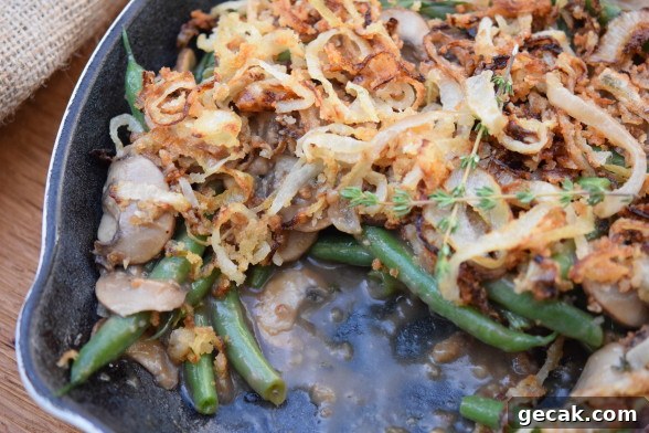 Creamy Green Bean Casserole with Garlic and Parmesan 8 healthy green bean casserole | pamela salzman