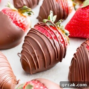 Recipe image - chocolate-dipped strawberries