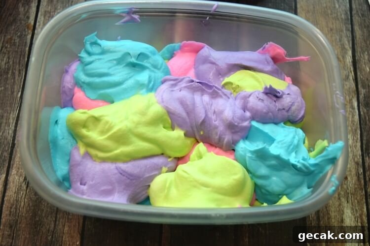 How to Make Colorful Unicorn Ice Cream at Home 5 No Churn Unicorn Ice Cream - rainbow ice cream