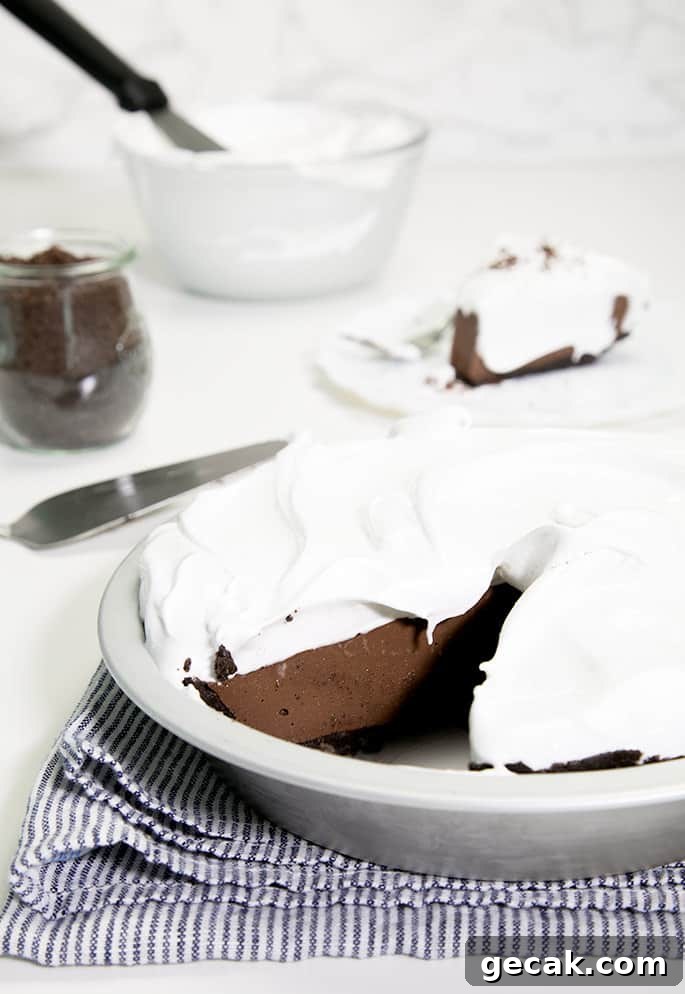 Gluten-Free All-Purpose Flour Blend Without Xanthan Gum 4 This chocolate pudding pie is my favorite no bake gluten free treat of the season. The filling is smooth as silk, plus the cookie crust slices clean, and adds just the right amount of cookie crunch.