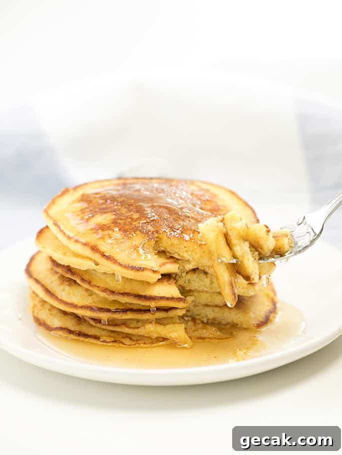 Gluten-Free All-Purpose Flour Blend Without Xanthan Gum 5 These gluten free cornmeal pancakes have a really lovely texture and enough flavor that they scarcely need much syrup or butter for serving.