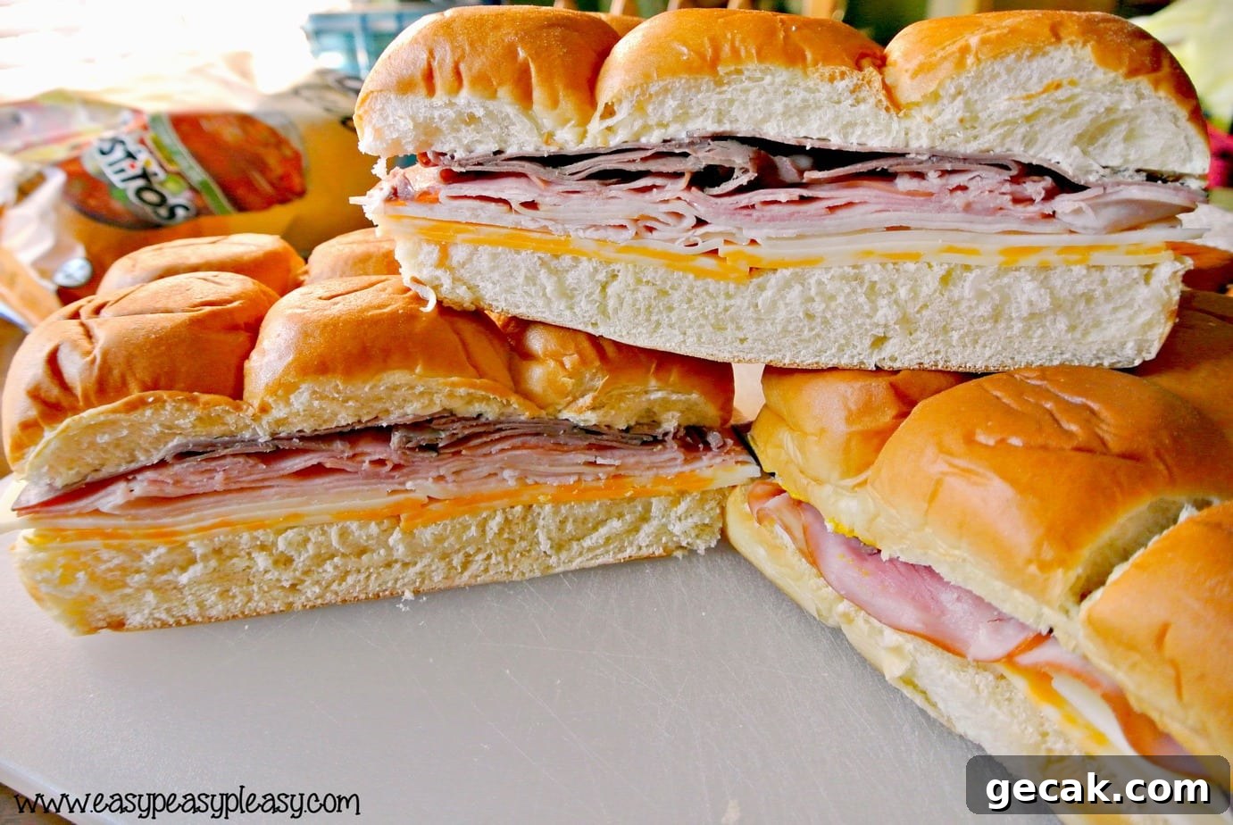 Easy To Go Sandwiches for your cooler with no cleanup.