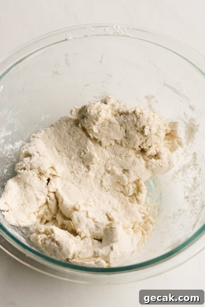 everything bagel bites dough in a mixing bowl