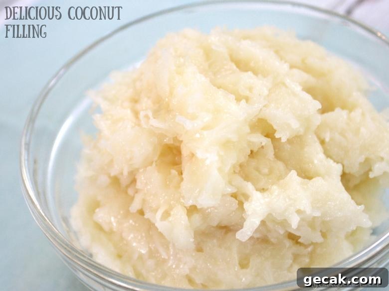 Delicious Coconut Filling for Cakes and Cupcakes!