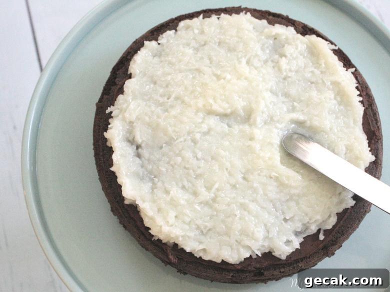 Coconut Filling for Almond Joy Cake- This recipe is the BEST!