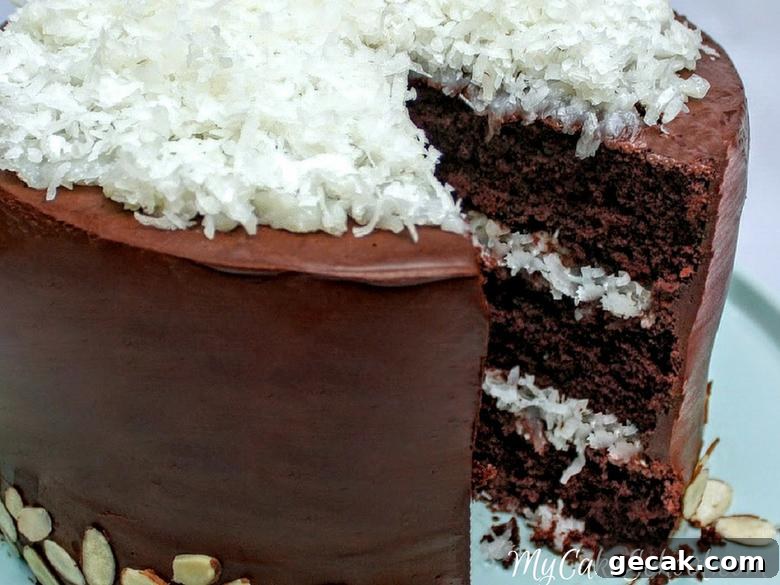 Decadent Almond Joy Cake Recipe