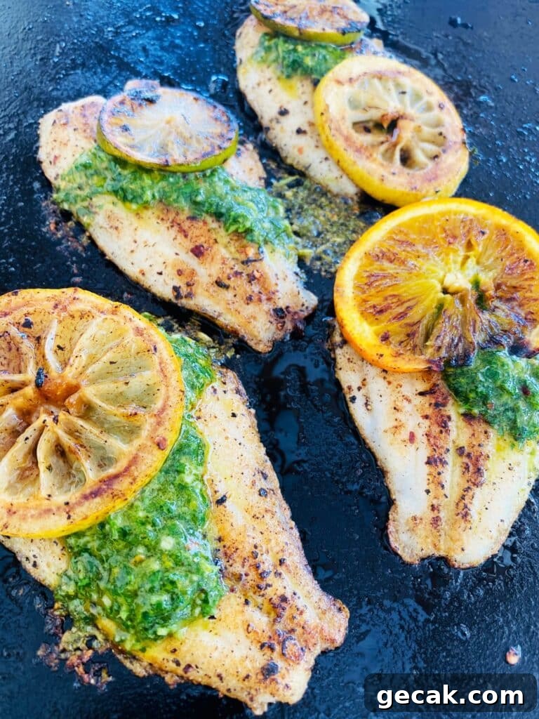 Blackstone Catfish with Citrus Gremolata