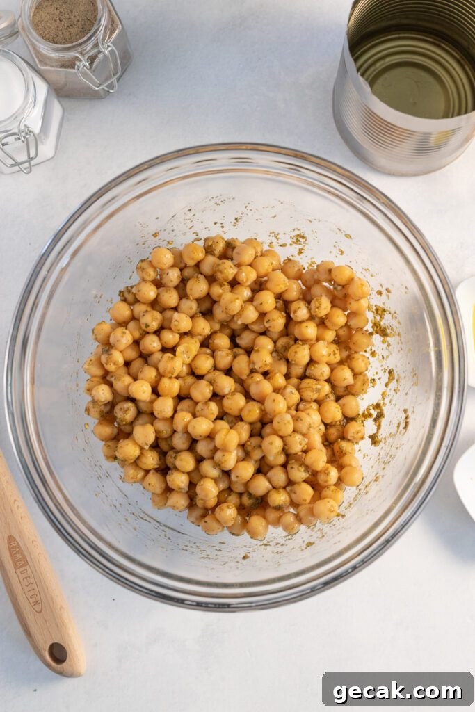 air fryer garbanzo beans