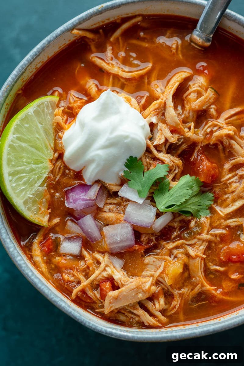 This delicious Chicken Fajita Soup recipe is full of flavor!