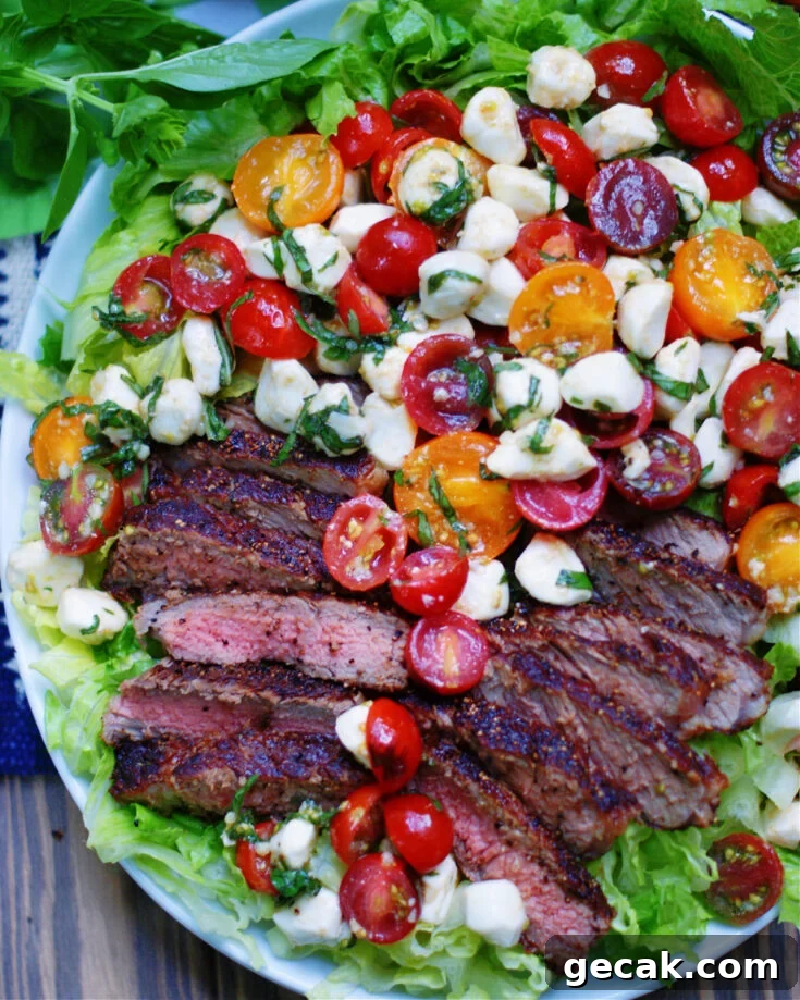 Caprese Salad Recipe with Steak