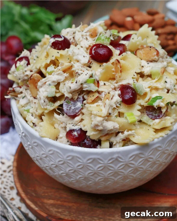 How to serve Waldorf Pasta Chicken Salad