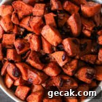 oven roasted sweet potatoes slices