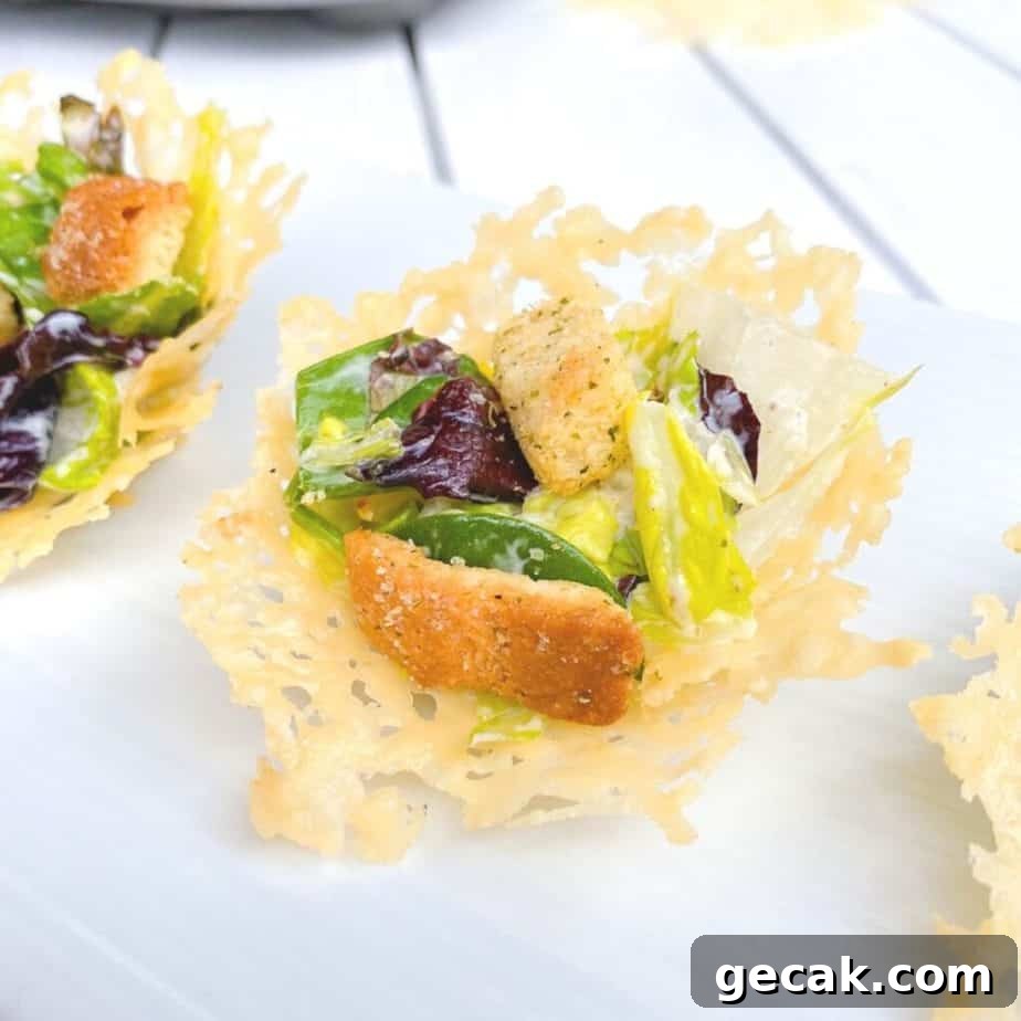 caesar salad parm cups